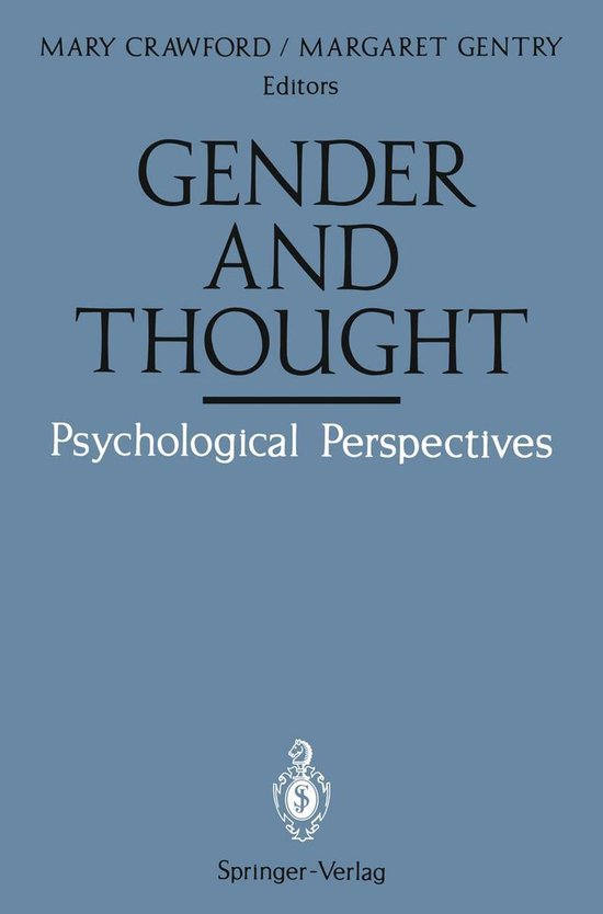 Behavioral Science and Psychology (R0) - Gender and Thought: ... - cover