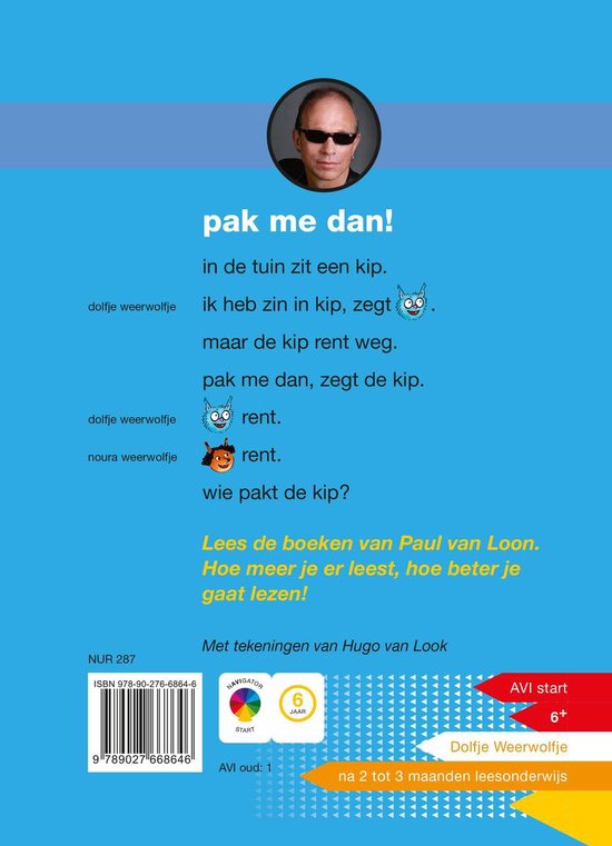 Boekcover 'pak me dan!' met gedicht over een kip en Paul van Loon. Foto van Hugo van Look.