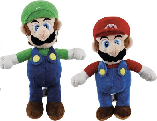 Combideal!! Mario & Luigi knuffel pluche 35 cm Super Mario Bros Nintendo |  bol.com