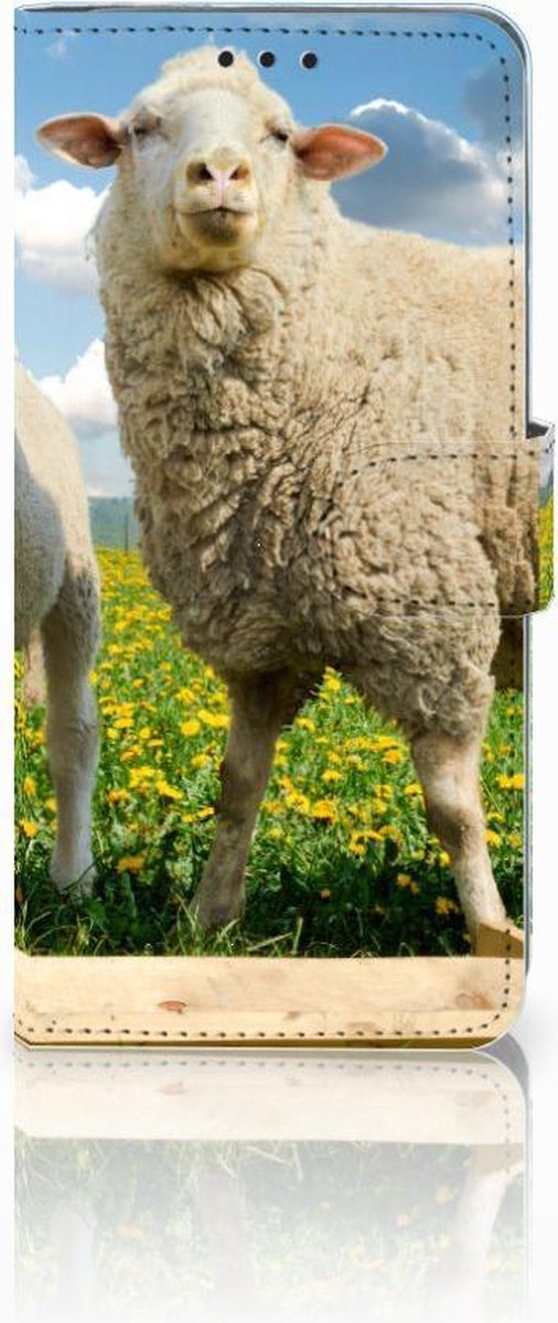 Huawei P30 Pro Telefoonhoesje met Pasjes Schaap en Lammetje