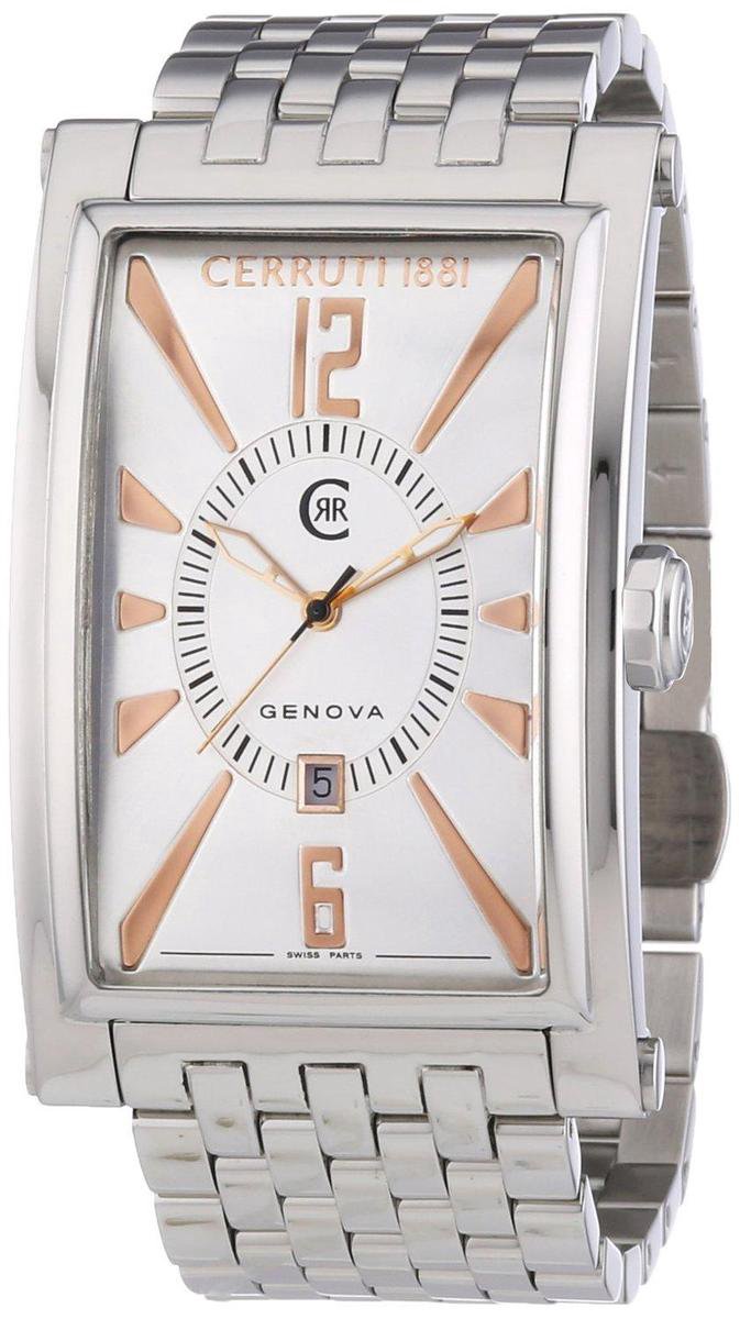 CERRUTI - CRB004A211C - Horloge - Staal - Zilverkleurig - 34 * 54 mm