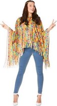 Karnival Costumes Poncho Tye Dye Dames Carnavalskleding Dames Carnaval - Polyester - One-Size - 2-Delig Poncho/Hoofdband