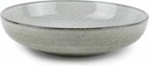 Assiette à pâtes artisanale Salt & Pepper - 21,8 cm - Vert - 1 pièce