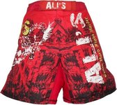 Ali's fightgear kickboks broekje - mma short -  2 rood - XXL