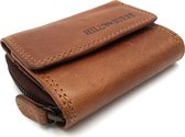 Hill Burry – VL777033 – 5037 bruin - echt lederen – mini portemonnee - stevig - chique - uitstraling - vintage leder- bruin