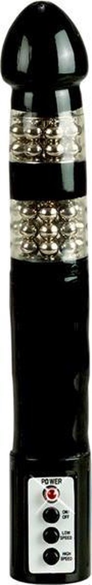 Goedkoopste Colt Rotating Beaded Probe - Buttplug - Zwart - Ø 40 mm