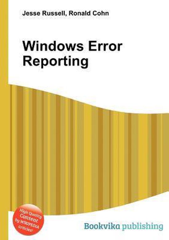 Windows Error Reporting 9785511679624 Boeken
