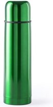 RVS thermosfles/isoleerkan 500 ml groen