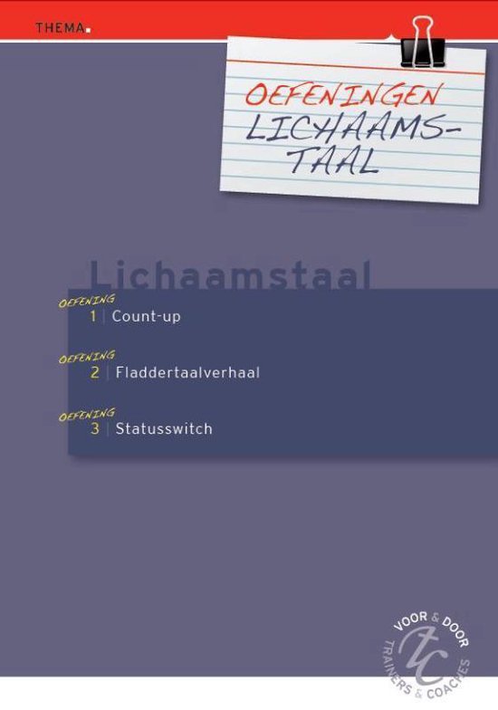Cover van het boek 'Oefeningen lichaamstaal'