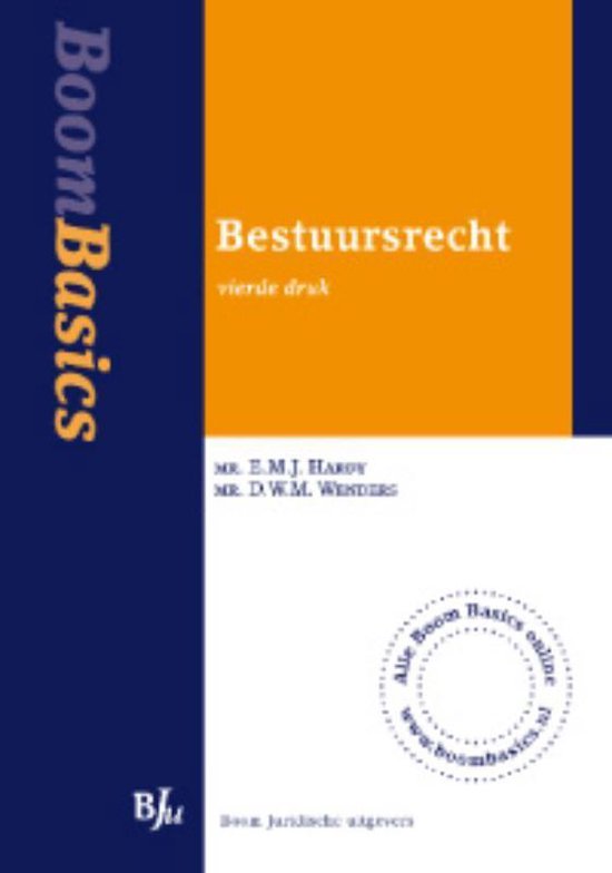 Cover van het boek 'Boom Basics Bestuursrecht'