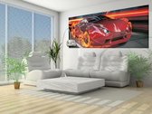 Red Car Photo Wallcovering