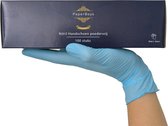 Nitril handschoen  1000 stuks ( 10 x 100 stuks) 4,5 gr. poedervrij maat S blauw