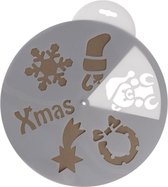 Kerst raamsjablonen kerstplaatjes 30 cm - Raamdecoratie Kerst - Sneeuwspray sjabloon