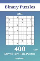 Binary Puzzles - 400 Easy to Very Hard Puzzles 11x11 vol.10