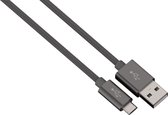 Hama Alunylon synchrokabel micro-USB-USB 1m antraciet