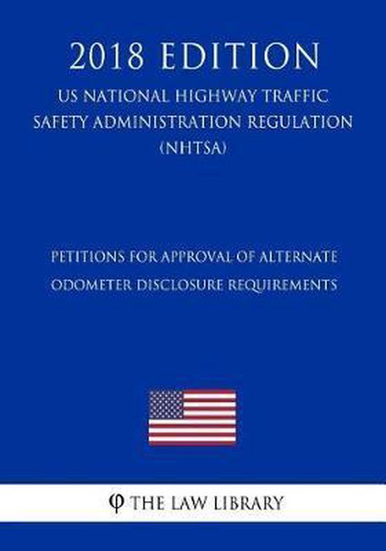 Petitions for Approval of Alternate Odometer Disclosure Requ ... - cover