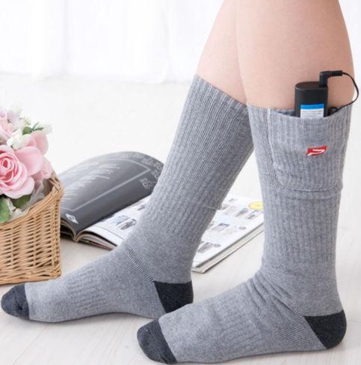Ondergeschikt negeren Ontwikkelen Heater verwarmde sokken met warmte elementen | bol.com