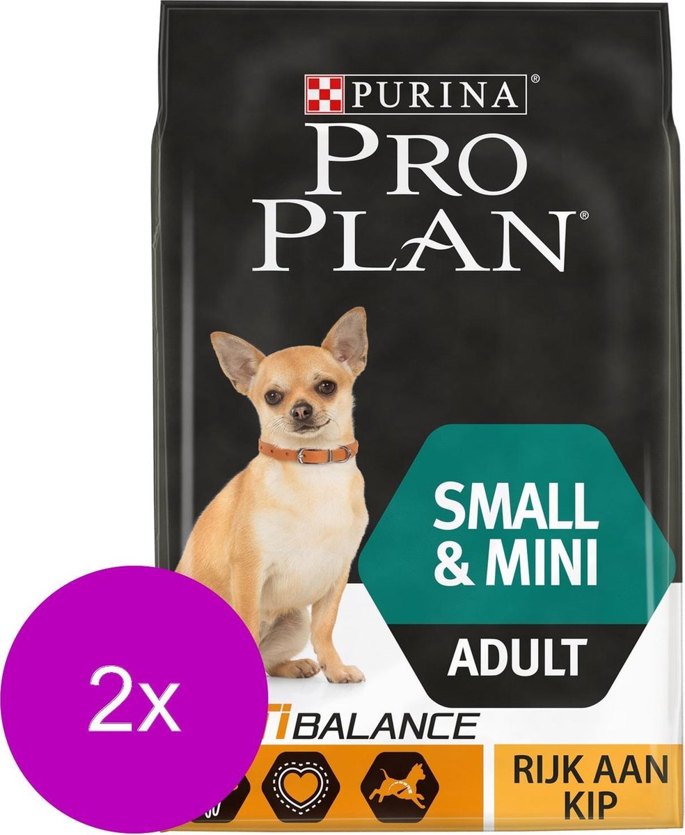 Pro Plan Pro Plan Dog Adult Small & Mini Breed Kip - Hondenvoer - 2 x 3 kg