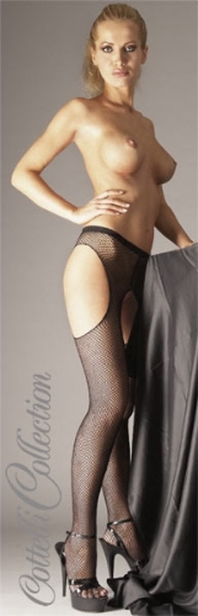 Goedkoopste Cottelli Collection – Sexy Jarretel Kousen – Maat S/M - Zwart