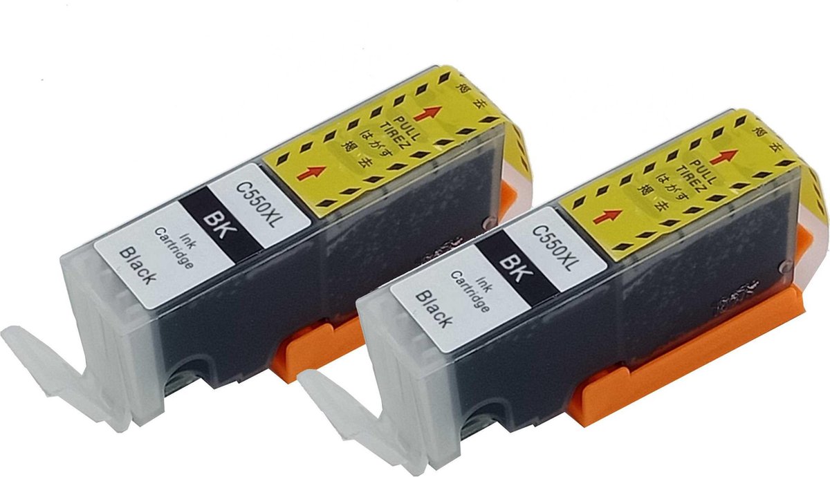 KATRIZ® huismerk inkt voor|Canon PGI-550PGBK XL |26ml | ( 2stuks) - Met chip
