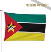 Mozambikaanse Vlag Mozambique 100x150cm - Kwaliteitsvlag - Geschikt voor buiten