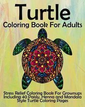 Turtle Coloring Book For Adults