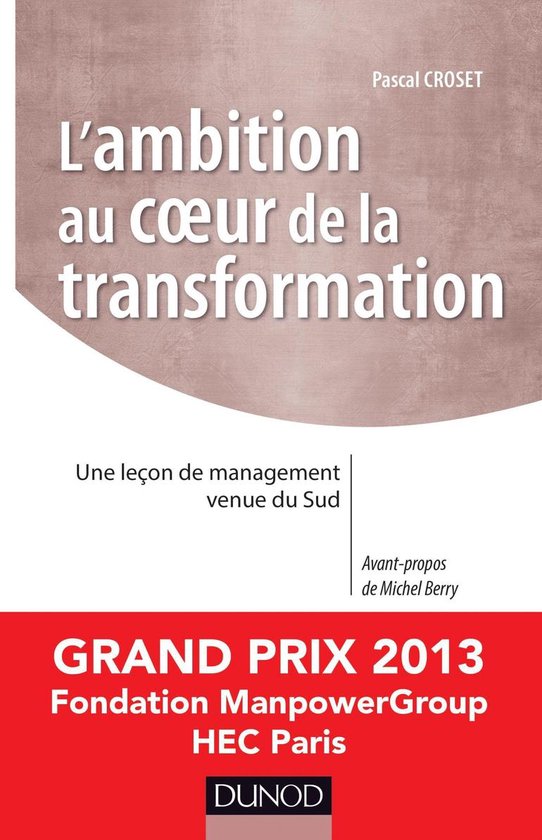 L'ambition au coeur de la transformation - cover