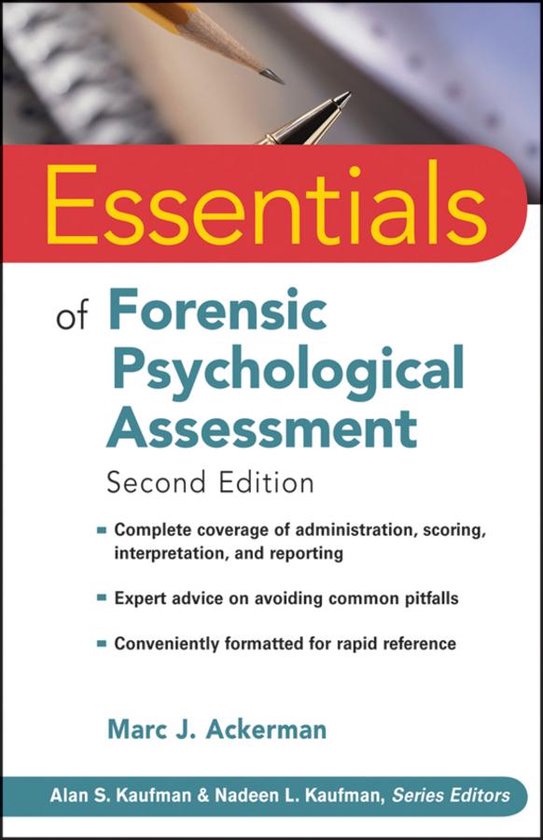 Essentials of Psychological Assessment 77 - Essentials of Fo ... - cover