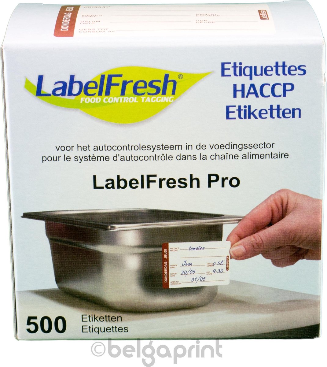 500 LabelFresh Pro - 70x45 mm - donderdag-jeudi - HACCP etiketten / stickers