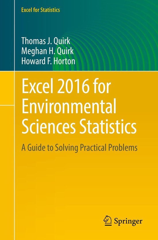 Mathematics and Statistics (R0) - Excel 2016 for Environment ... - cover