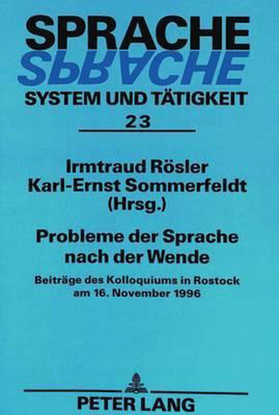 Probleme der Sprache nach der Wende - cover