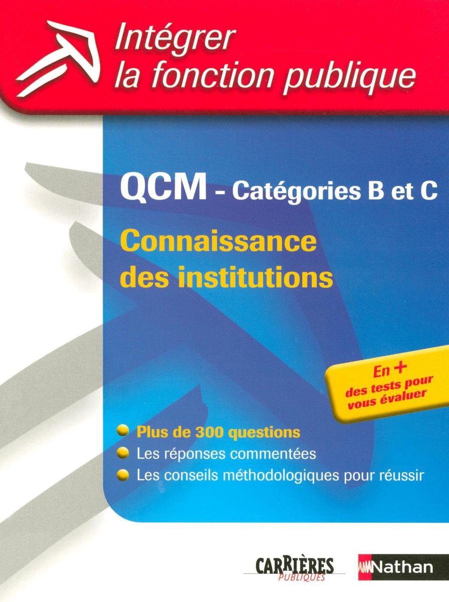Bol Com Qcm Connaissances Des Institutions Categories B Et C Ebook Bernard Hirsch