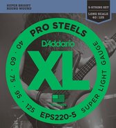 D'Addario EPS220-5 ProSteels Bass 5-String Super Light 40-125