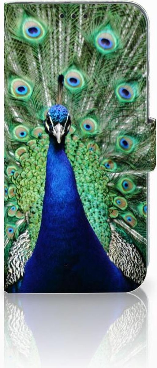 Honor 10 Lite Telefoonhoesje met Pasjes Pauw