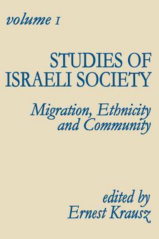 Studies of Israeli Society - cover