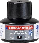 edding BTK 25 Recharge d'encre marqueurs pour tableaux blancs - noir - 25 ml - système de capillarité, pour recharger rapidement presque tous les marqueurs pour tableaux blancs edding