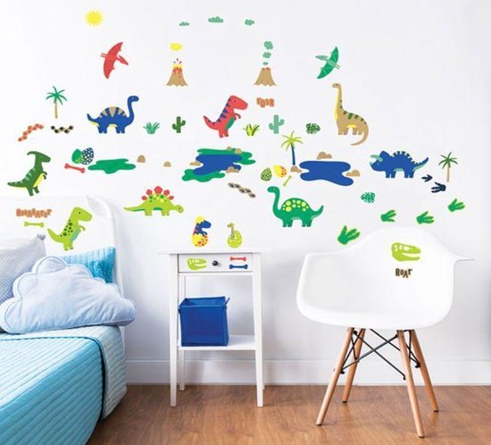 Walltastic - Muursticker Set M - Dinosaurussen  - 58 stickers