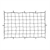Elastisch aanhanger- en bagagenet 90x150cm met kunststof haken - Uitrekbaar tot 170cm x 285cm