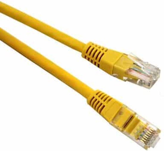 Danicom Base Link Cat6 patchkabel / internetkabel 1m Geel - netwerkkabel