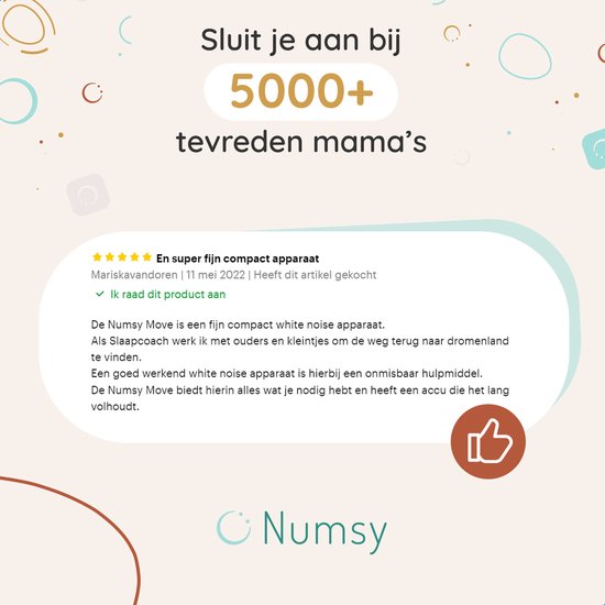 Numsy Original 3 White Noise Machine Baby - Witte Ruis Apparaat