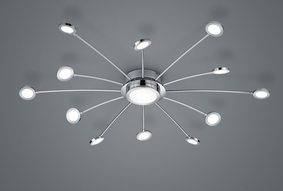 Plafondlamp chroom Padua design S van Trio kopen