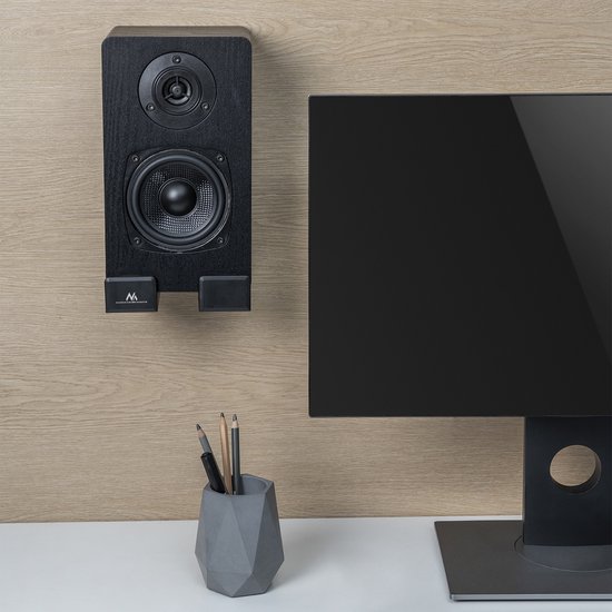 Maclean - Universele Soundbar Beugel - Muurmontage - Bevestiging verstelbare diepte 90 ~ 154 mm tot 15kg 2x Beugels Paar van Maclean — afbeelding 3
