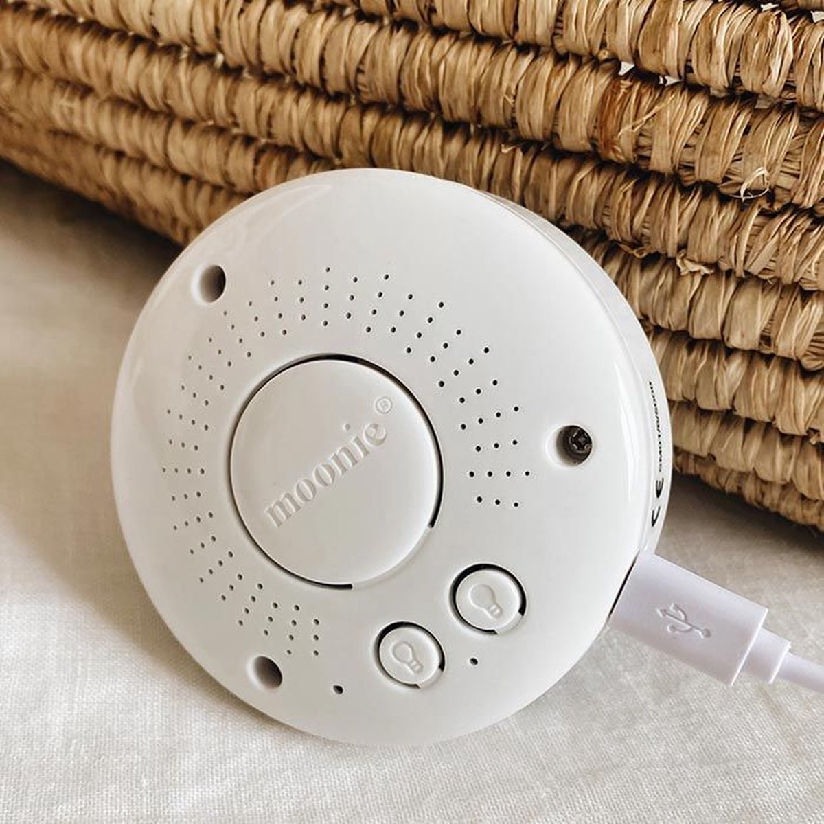 Moonie Knuffel Humming Bear Cappuccino - Met licht en geluid - USB oplaadbaar — afbeelding 13