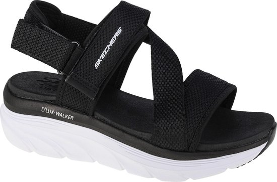 Skechers D'Lux Walker Kind Mind 119302-BKW, Vrouwen, Zwart, Sandalen, maat: 40