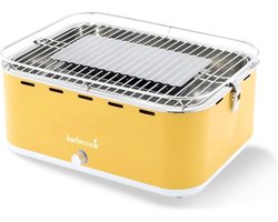 Barbecook Carlo - Tafel BBQ - Houtskool BBQ barbecue - Incl. Draagtas - Sunshine Yellow - 44 x 33 x 21cm