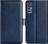 Mobigear Telefoonhoesje geschikt voor TCL 30 Plus Hoesje | Mobigear Slim Magnet Bookcase Portemonnee | Pasjeshouder voor 3 Pasjes | Telefoonhoesje voor Pinpas / OV Kaart / Rijbewijs - Donkerblauw