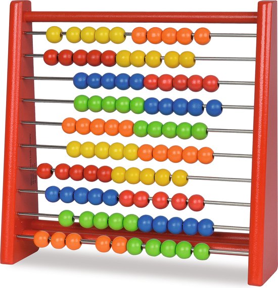 Eichhorn - mini telraam met 100 houten ballen, 5,5x24x23cm Berkenmultiplex, vanaf 3 jaar van EICHHORN — afbeelding 3