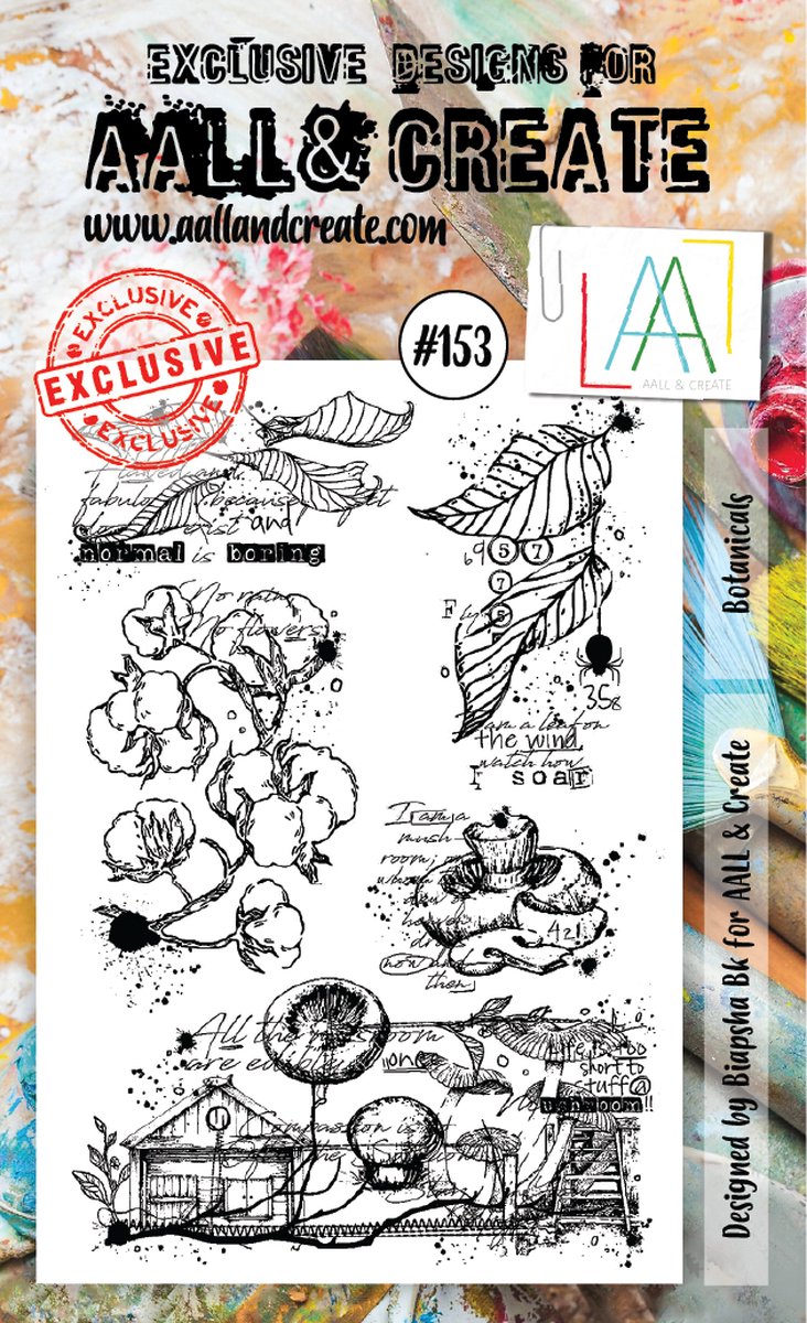Clear Stamp Set A6 Botanicals (AALL-TP-153)