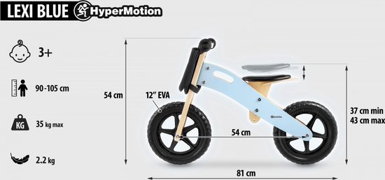 HyperMotion step loopfiets scooter kinderfiets voor jongen jongens kinder  fiets... | bol.com