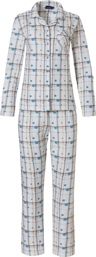 Pastunette - Dots - Pyjamaset - Wit - Maat 50